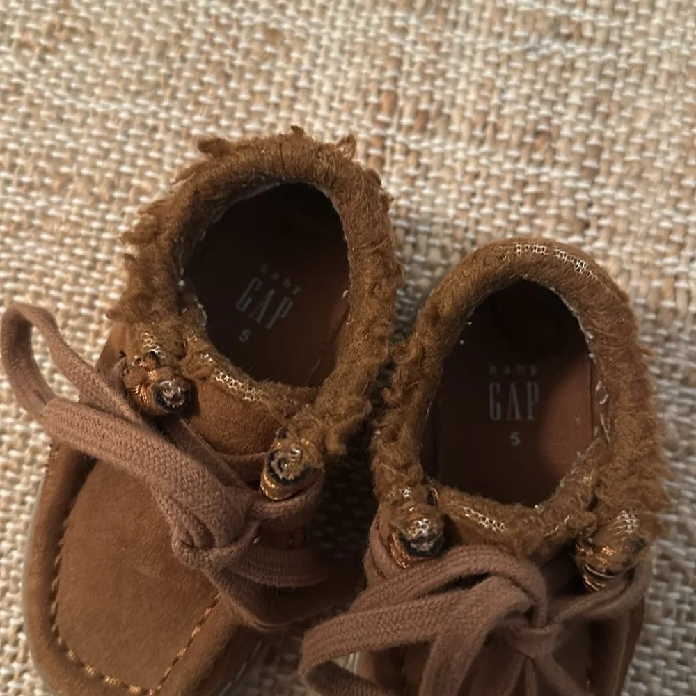 Gap Toddler Sherpa Moc Boots Brown Size 5